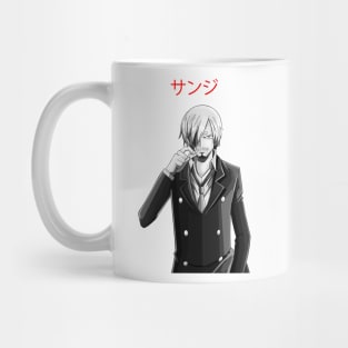 Black Leg B&W Mug